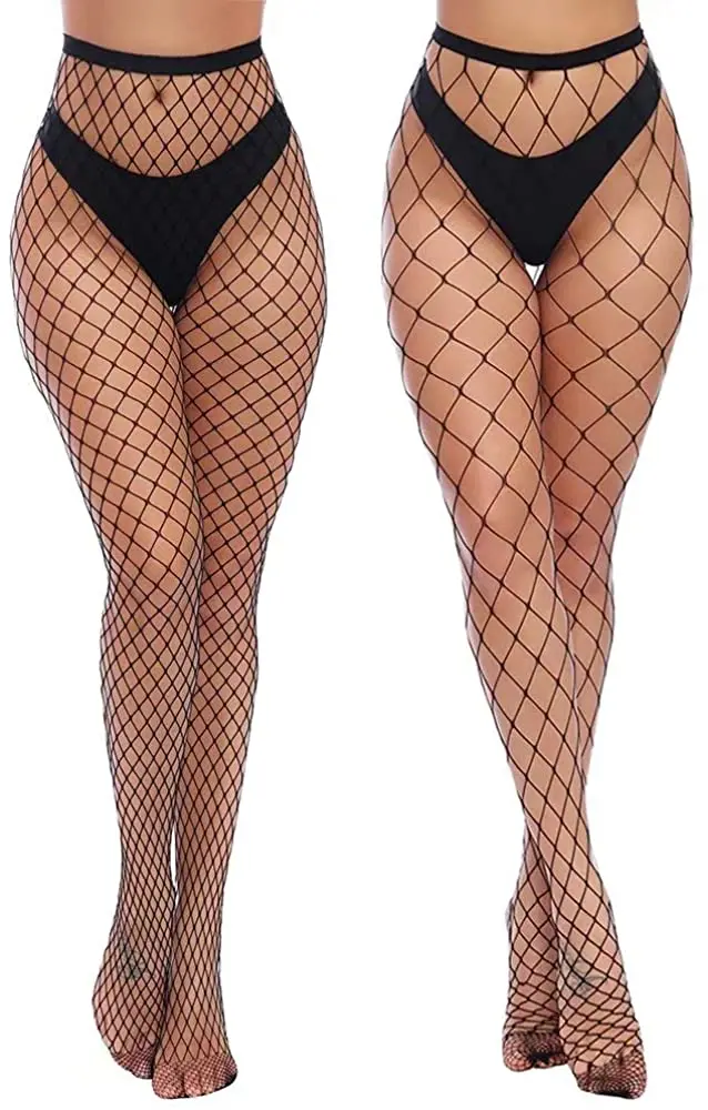 

Charmnight Womens High Waist Tights Fishnet Stockings Thigh High Pantyhose