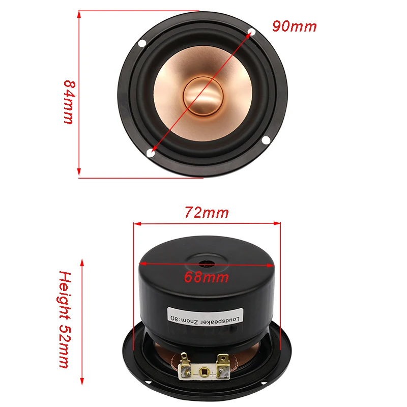 Полнодиапазонный динамик 15 Вт 3 дюйма 4 Ом 8 HiFi Bluetooth акустическая система ВЧ
