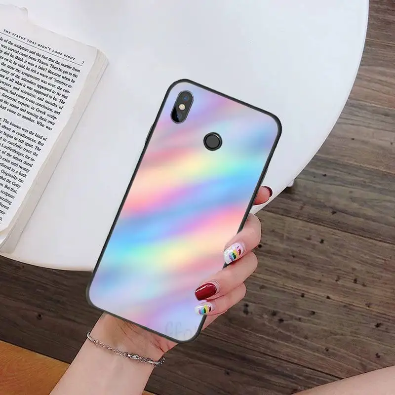 

Glossy Rainbow Phone Case For Xiaomi mi Redmi note 7 8t 9 9t 9s 8 10 10t 11 pro lite K20 max 3
