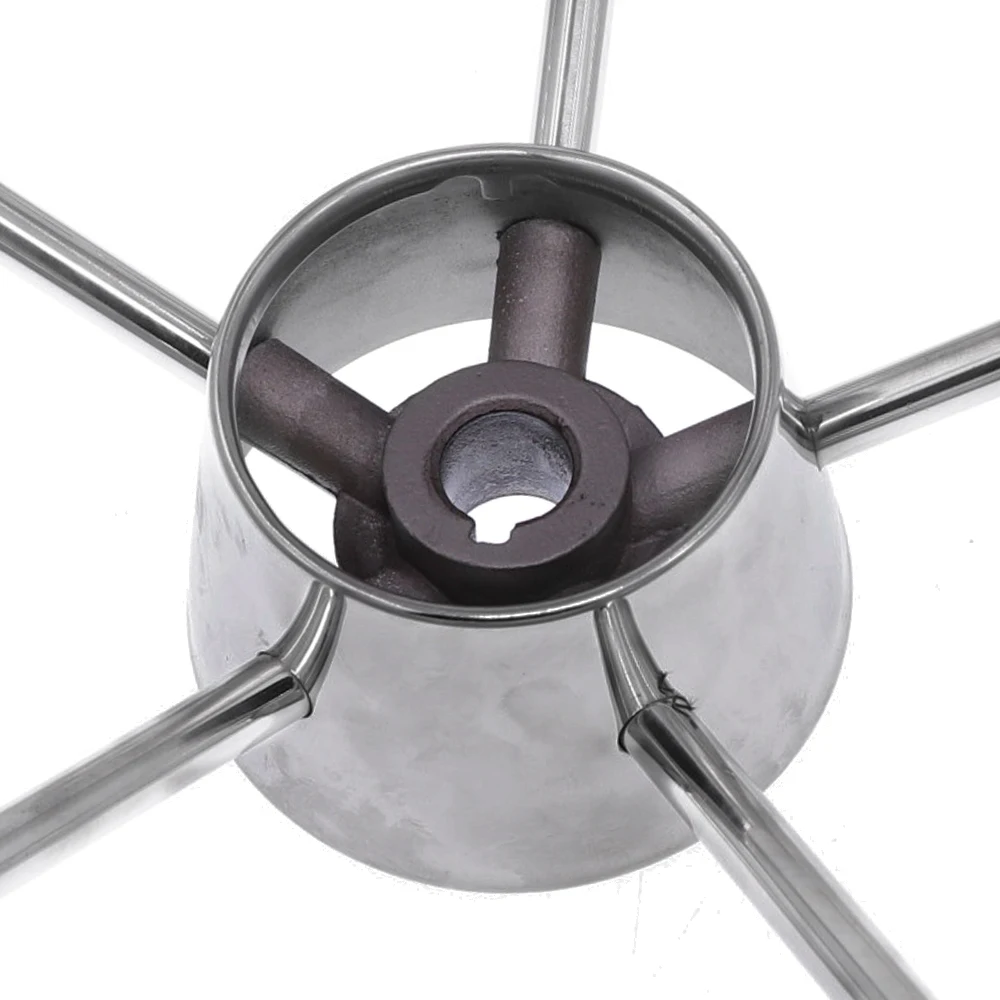 Руль цвета морской волны с черной пенопластовой рукояткой 13-1/2 &quotиз нержавеющей