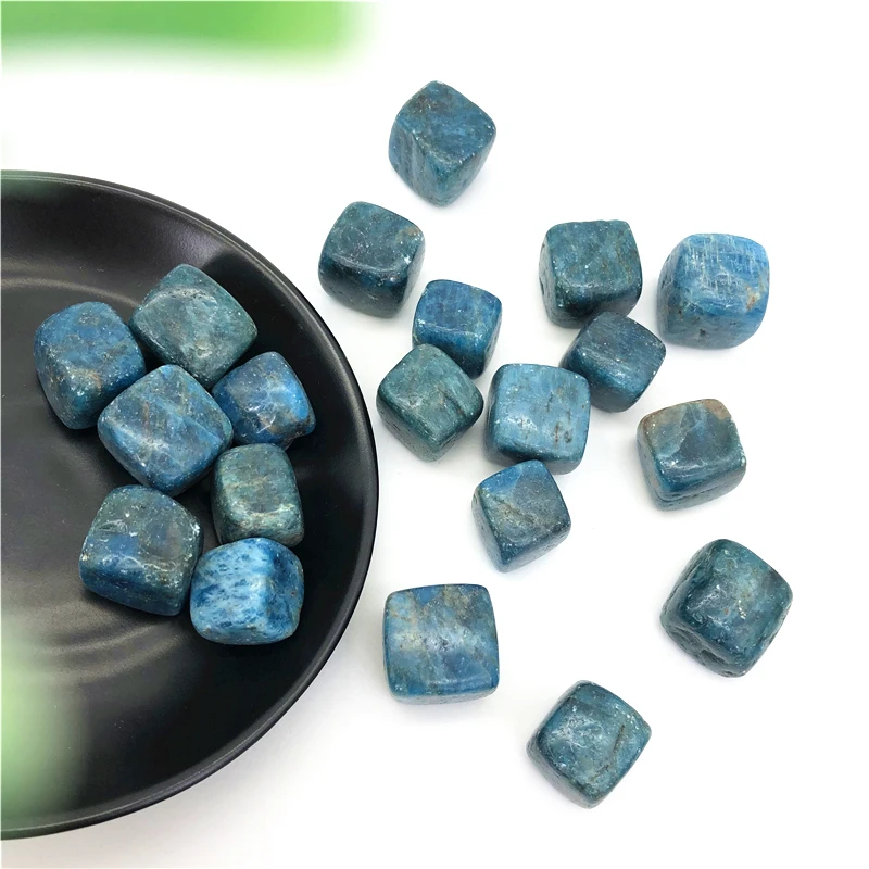100 г Случайный Натуральный Синий Апатит кварцевый кристалл сушильные камни