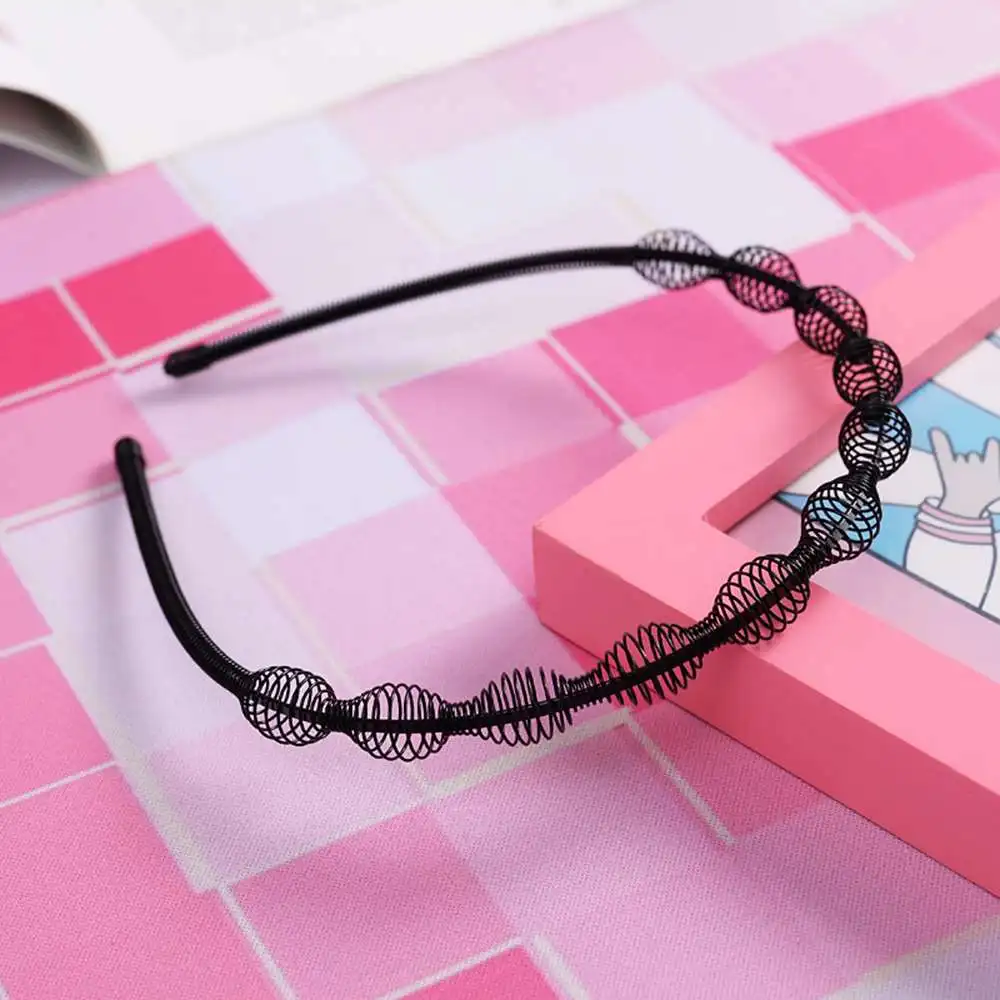 

7pcs Multi-style Metal Hair Hoop Hairband Unisex Girl Men's Flexible Headband