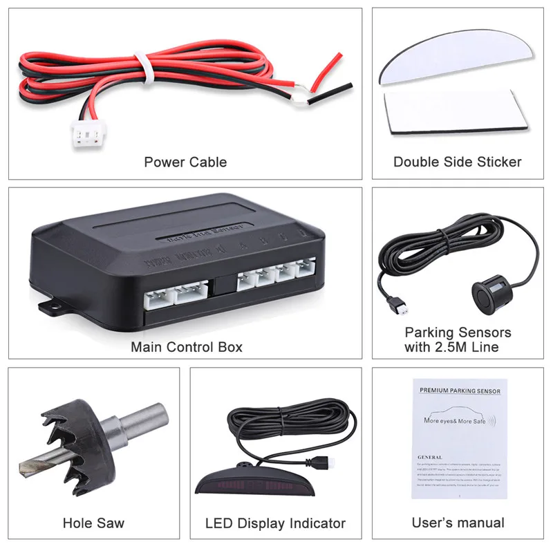 Надежная Универсальная автомобильная система заднего хода с радаром