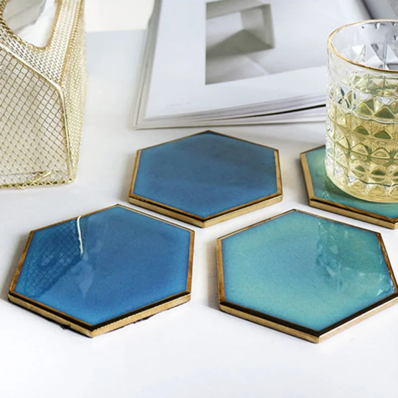 Новый керамический изоляционный домашний коврик для подсвечников в стиле ретро