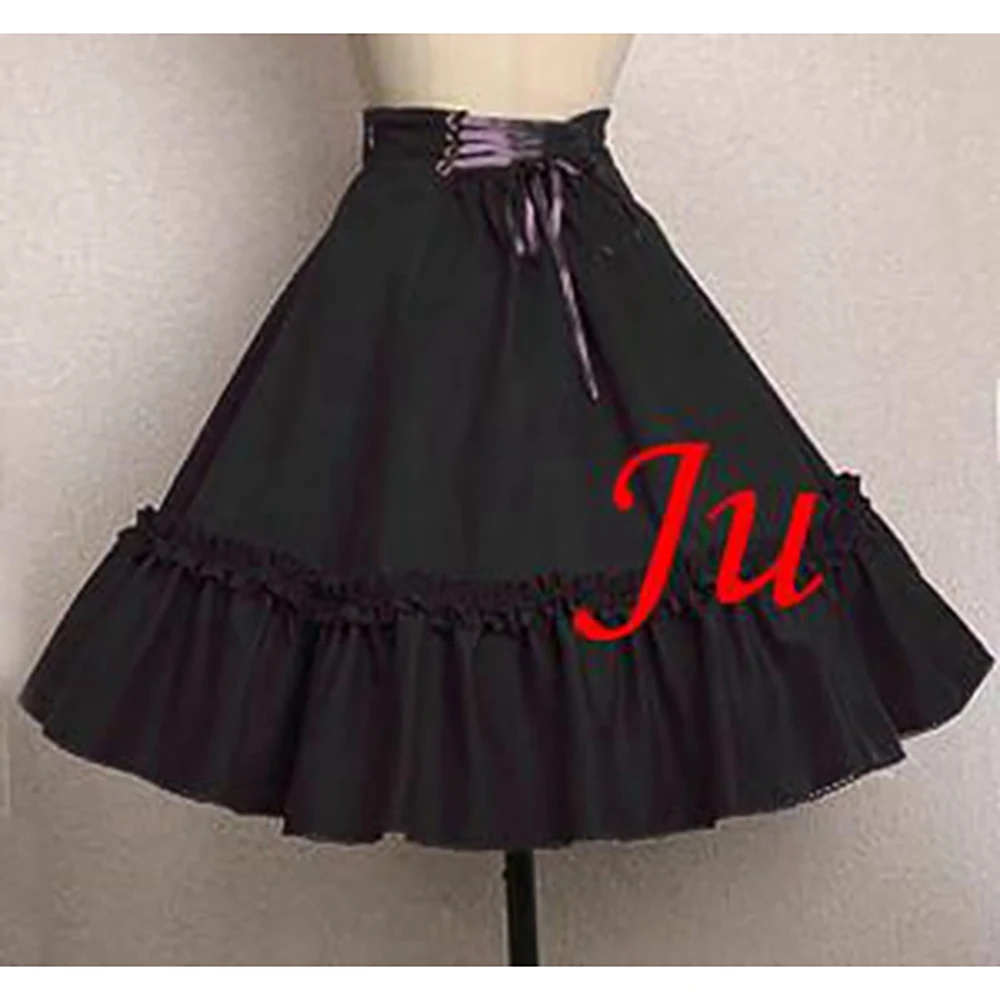 

fondcosplay Gothic Lolita Punk Fashion black cotton Skirt Cosplay Costume Tailor-made[CK782]