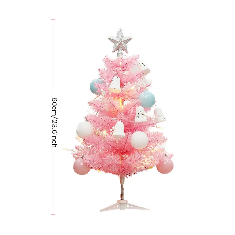 60 см розовая Рождественская елка для детей подарок украшение дома торговый центр