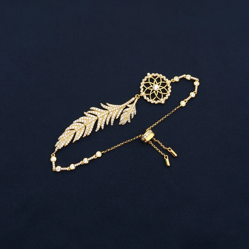 

pulsera de plata de primera ley atrapasueños para mujer, brazalete, plata esterlina 925, oro nuevo, amarillo, color negro, estil