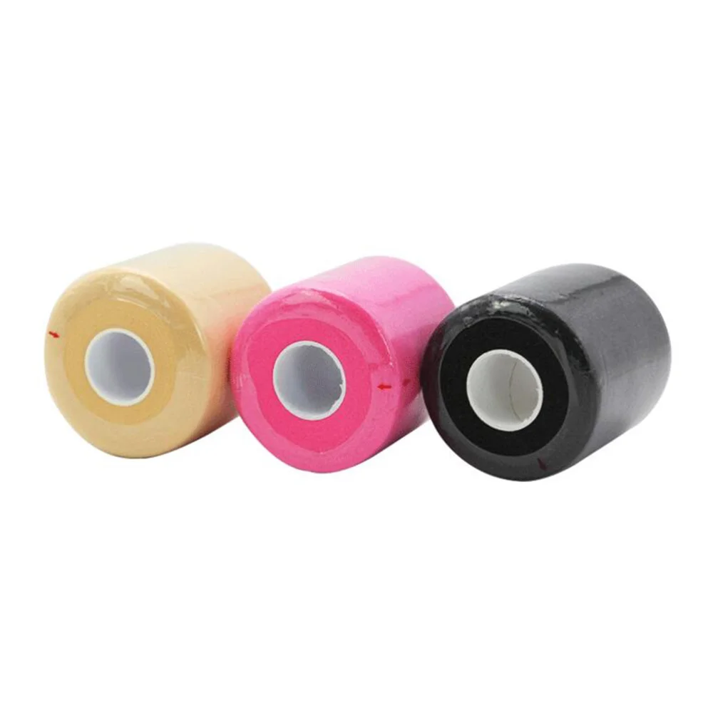 

2 Rolls Cohesive Bandages Sports Tape Elastic First Aid Tape Self-Adhesive Bondage Black