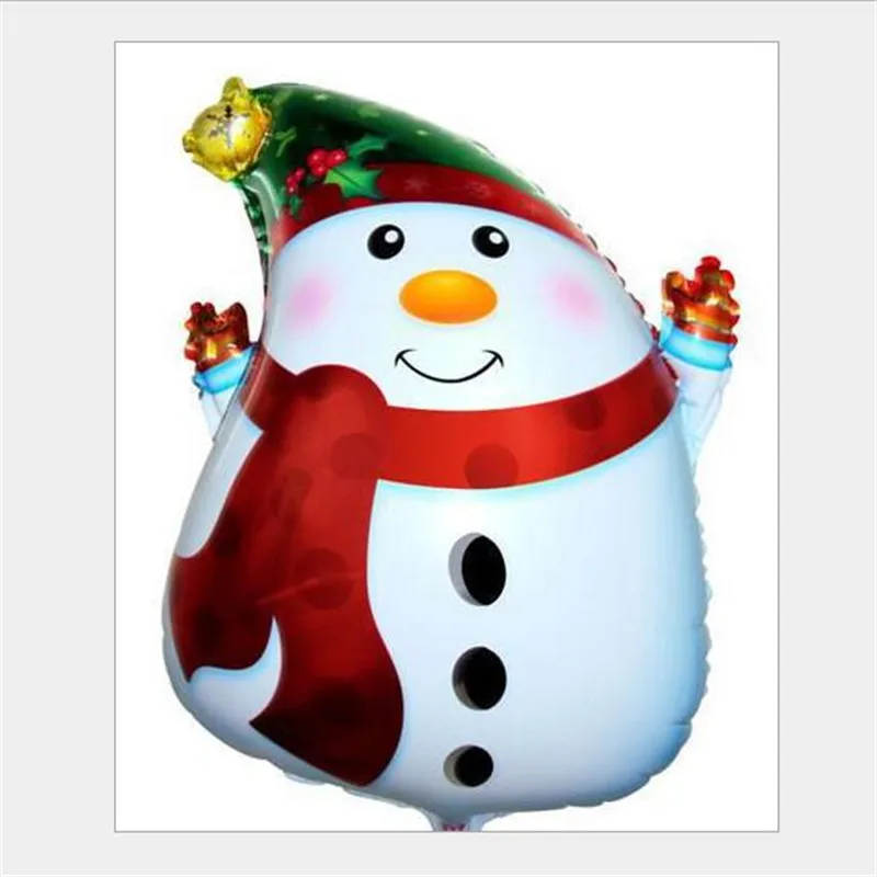 1 шт. хит продаж Новые Алюминиевые рождественские декорации шар Санта Клаус