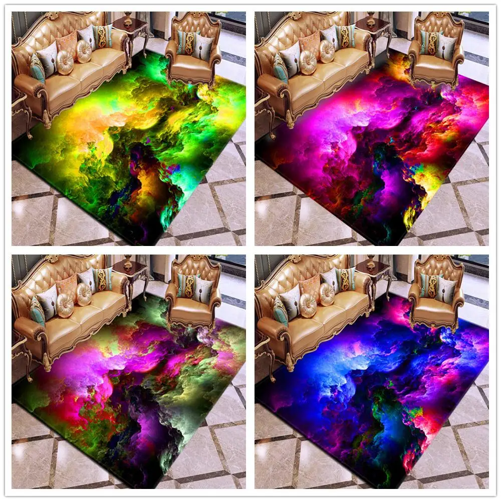 Ковер большого размера в скандинавском стиле 3D коврики с геометрическим