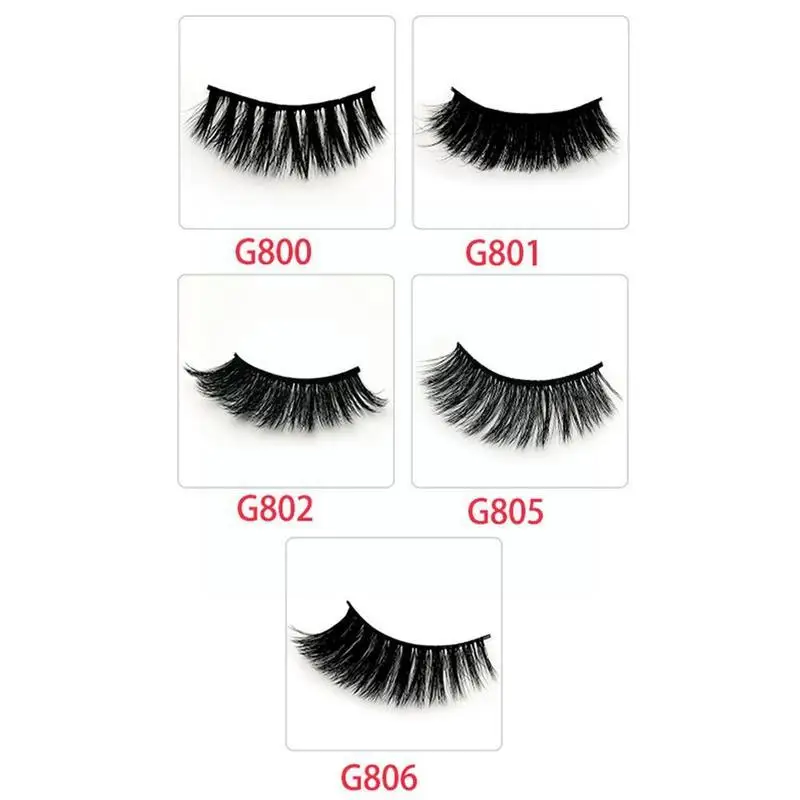 3d ресницы ручной работы многоразовые Длинные Накладные из Натурального Волоса