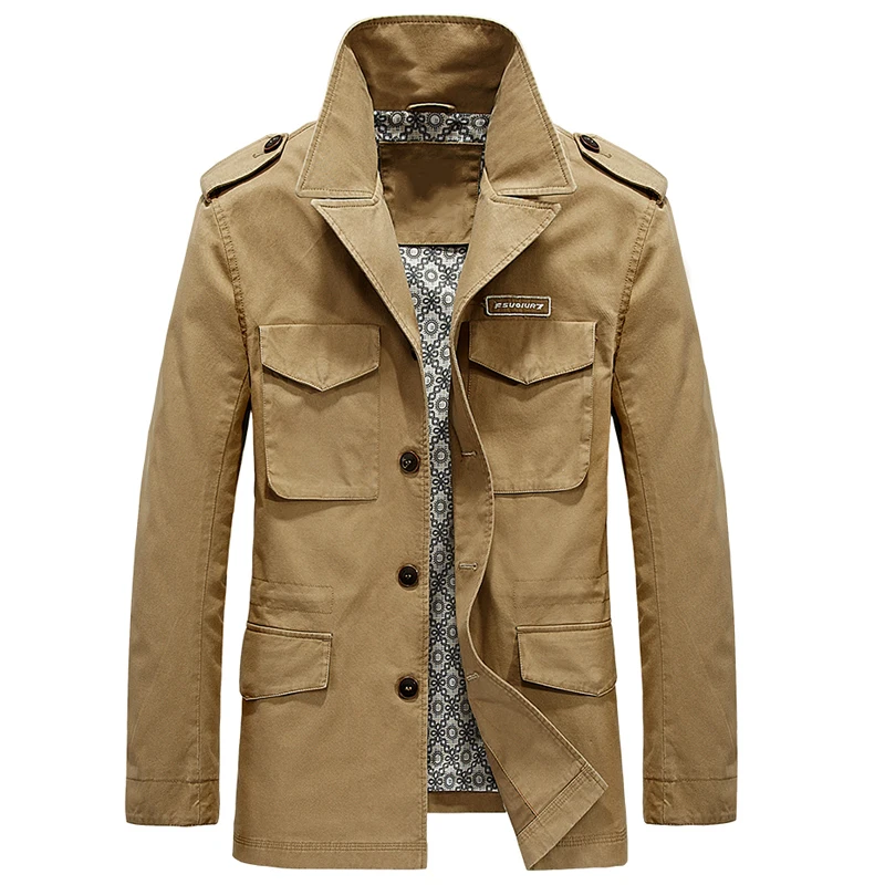 

Spring Military Jackets Mens European Style Male Tactical Coats Overcoats Plus Size 4XL Man Coats Casual Streetwear Autumn A659