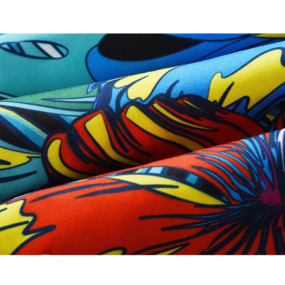 Мужская рубашка с цветочным принтом Hawaii Повседневная короткими рукавами и в виде