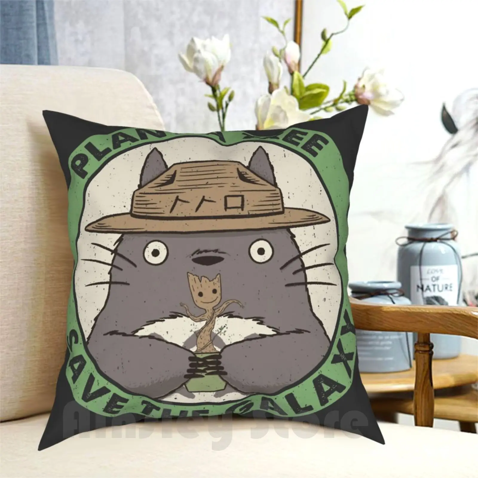 

Наволочка «Сохранить галактику», домашняя мягкая наволочка с принтом, японская анимационная японская аниме манга, лес, дух, природа