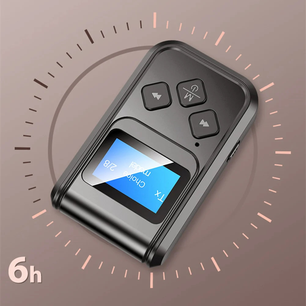 T15 2 в 1 Bluetooth 5 0 беспроводной адаптер с ЖК дисплеем 3 мм аудио приемник передатчик