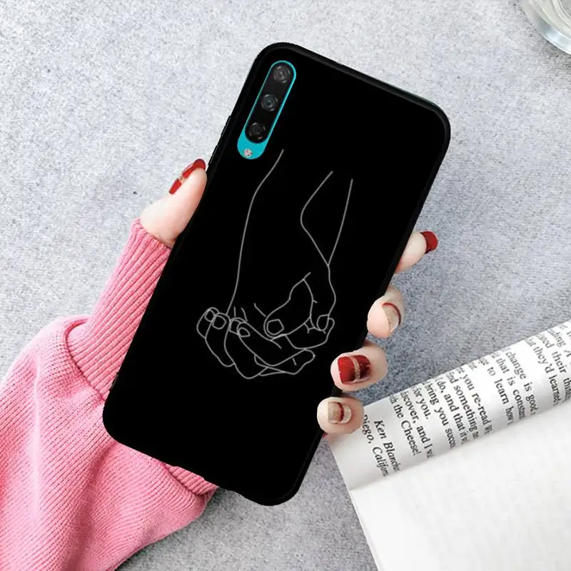 

LJHYDFCNB Sexy Lover Art Line Phone Case For Huawei P20 30 40 Pro Mate 30 40 Pro Xs Rs Nova 7se Pro Honor 10
