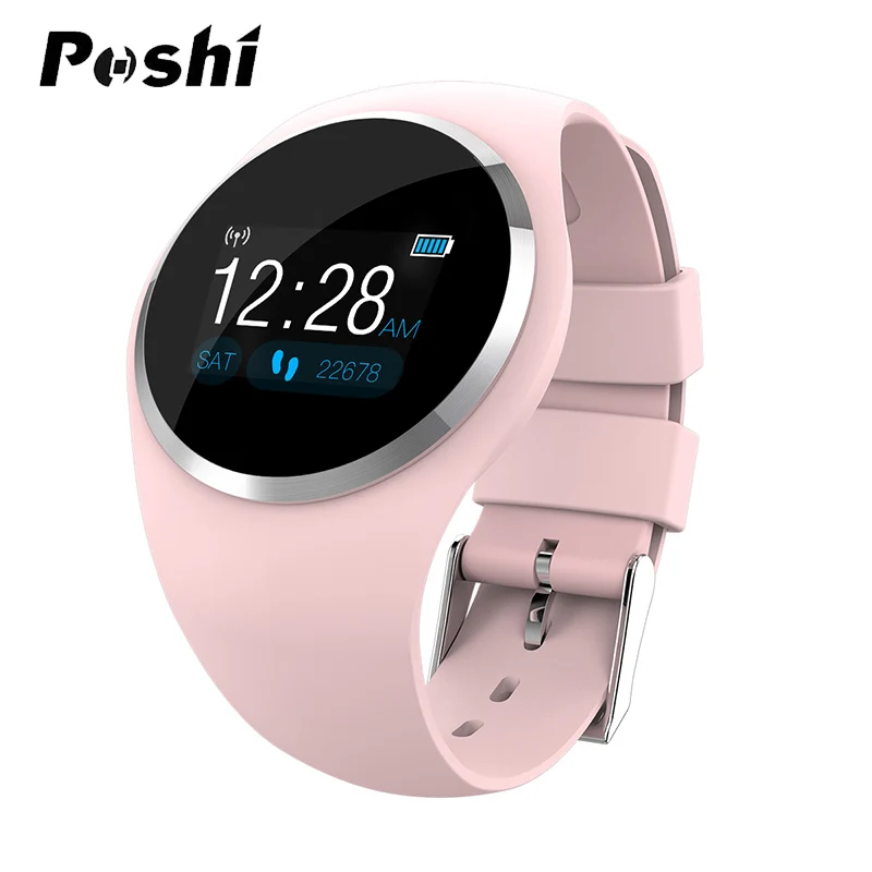 pink Модные женские Смарт-часы с Bluetooth, женские фитнес-часы с кислородом в крови, пульсометром, информация, умные часы с поддержкой Android IOS - Цвет: pink