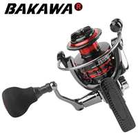 bakawa fishing reel 2000 7000 double spool metal ball grip spinning carp wheel pesca for saltwater 5 01 coil