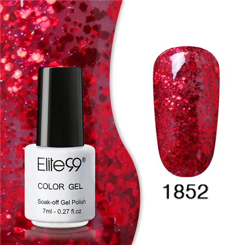 1852 Elite99 Гель-лак набор все для маникюра Полупостоянный Vernis верхнее покрытие УФ светодиодный гель лак удаляющийся замачиванием Гель-лак для ногтей - Цвет: 1852