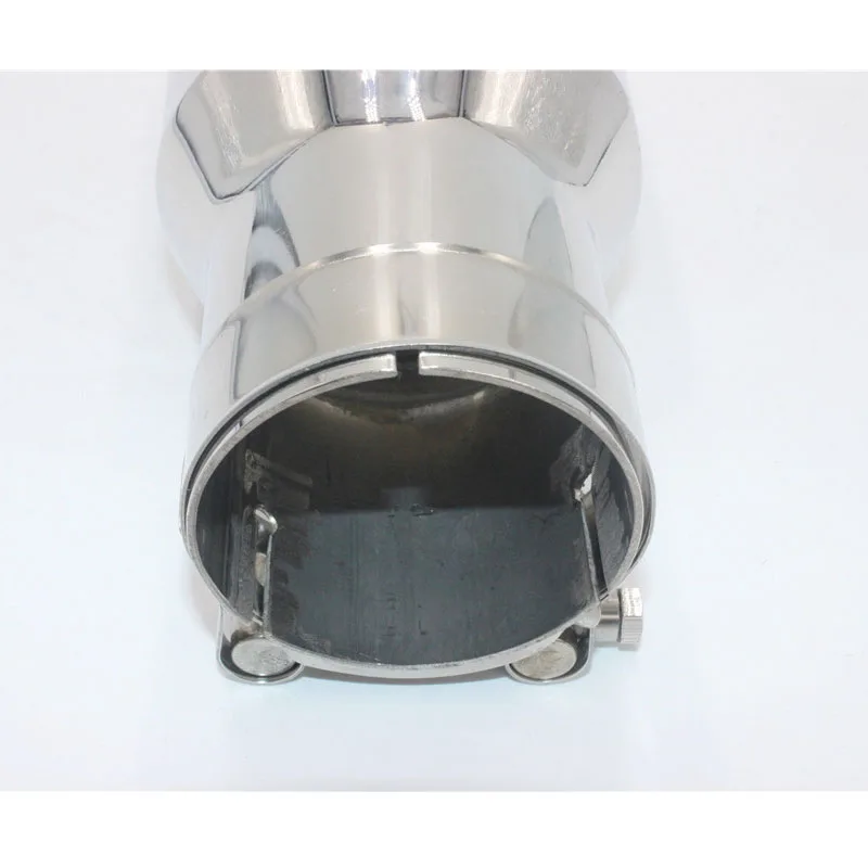 Универсальный глушитель выхлопной трубы из нержавеющей стали хромированная