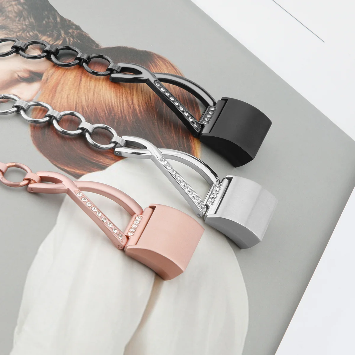 Ремешок для часов Fitbit Charge 2 металлический браслет из нержавеющей стали с