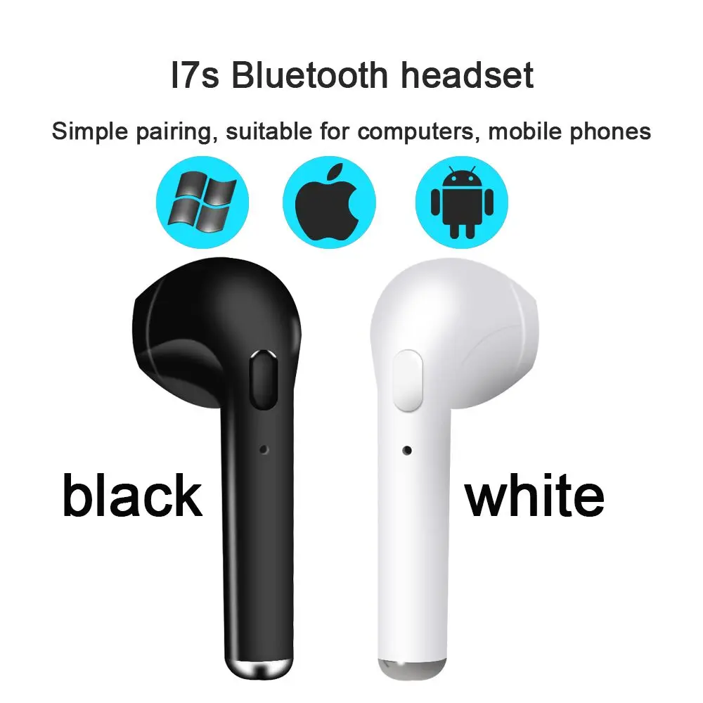 I7 Беспроводные Bluetooth 5 0 Наушники Универсальная мини гарнитура с микрофоном для
