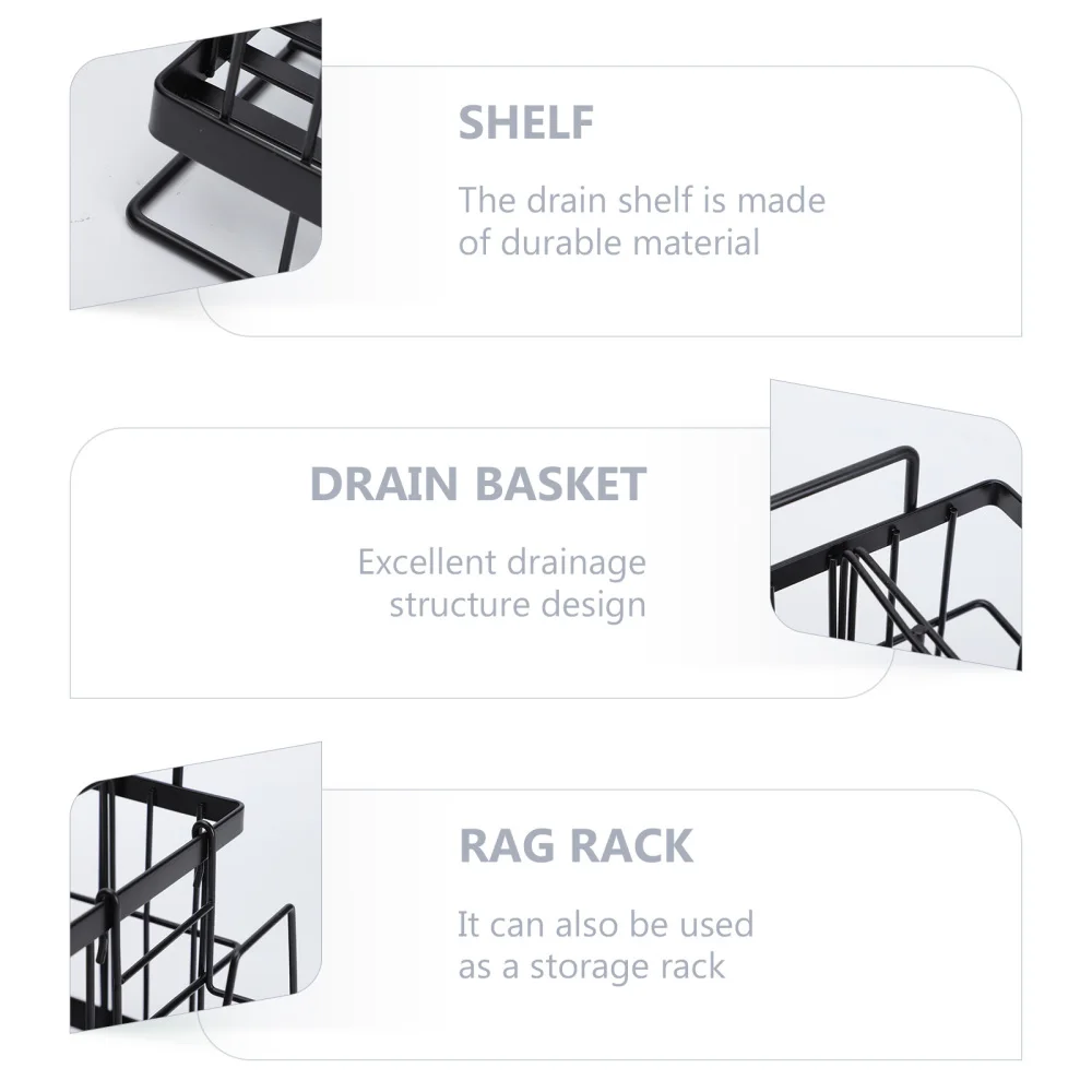 

1pc Kitchen Bathroom Wall Hanging Stainless Steel Commodity Home Organizer Rack