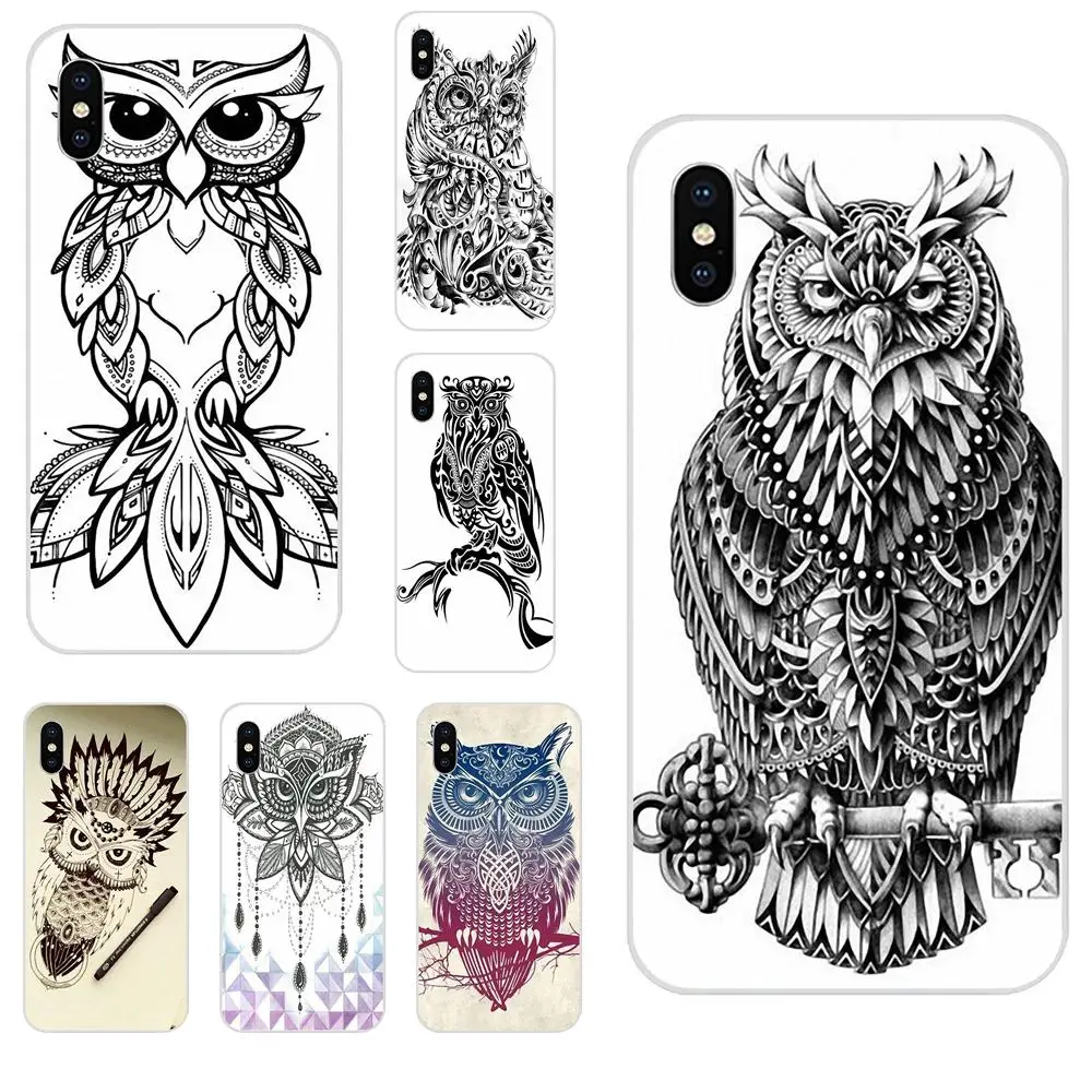 Роскошный Вертикальный чехол для телефона с этническим Сова Huawei NOVA 2 V20 Y3II Y5 Y5II Y6