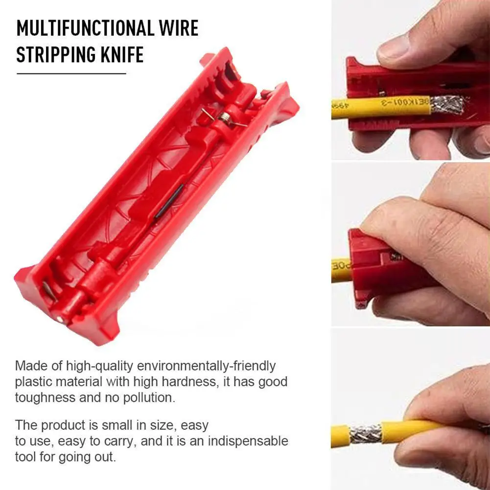

Coaxial Cable Rotary Stripping Knife Multi-function Knife Pliers Tool Stripping Knife Cable Double Stripper Rotary Pitch E5T8