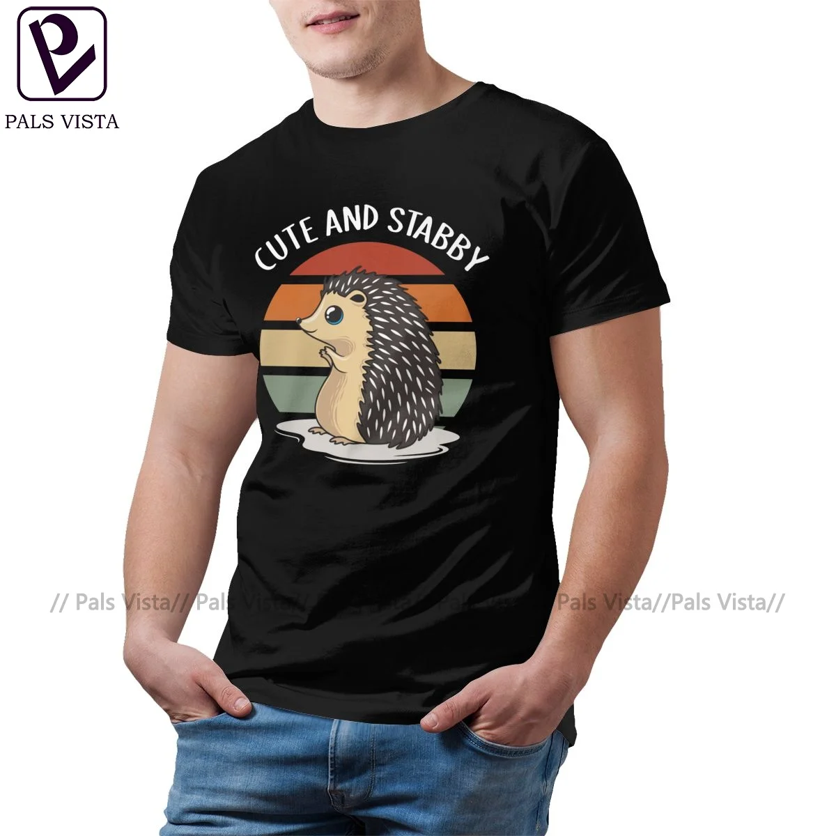 

Hedgehog T-Shirt Streetwear Fun 100 Cotton T Shirt Print Short Sleeve Tee Shirt Mens 4xl