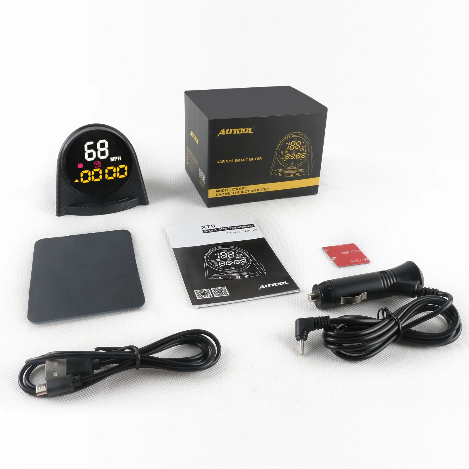 Автомобильный бортовой компьютер AUTOOL GPS Speedmeter Hud Дисплей автомобильный проектор