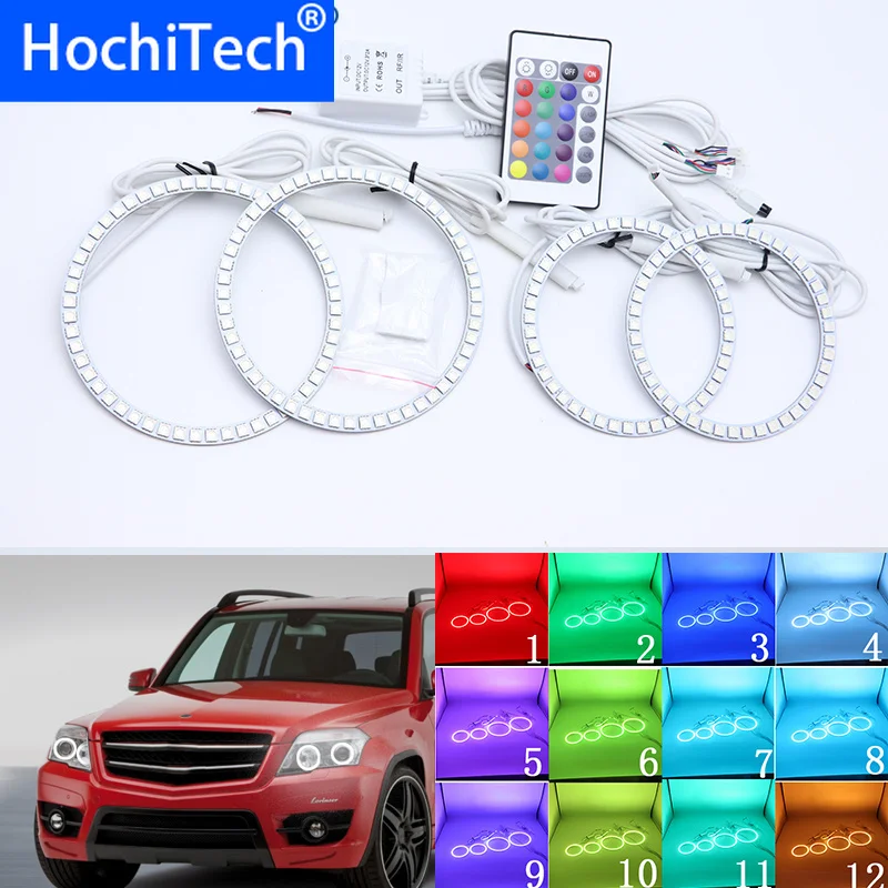 Для MERCEDES BENZ GLK класс X204 280 300 320 350 2010 2011 2012 Многоцветный комплект светодиодов глаза