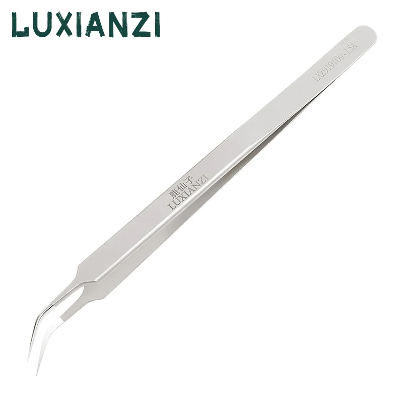

LUXIANZI 0,01 м прецизионные пинцеты SMD электронные телефонные платы ремонт ручной инструмент изогнутый прямой наконечник нержавеющий пинцет