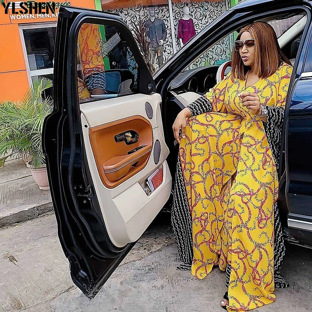 Комплект из двух предметов женская одежда африканские платья Дашики 2021 Летнее