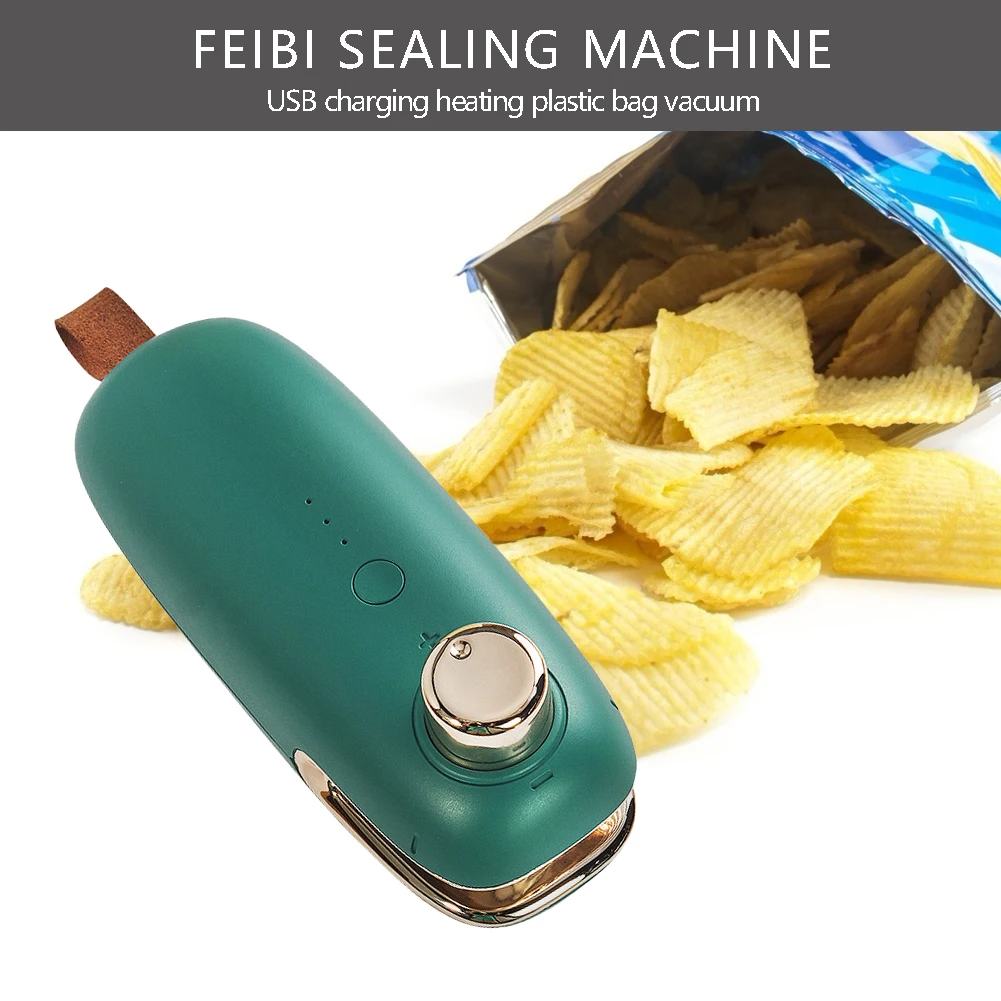 

Portable Handheld Sealer Snacks Bag Sealing Machine Homes Heat Bag Plastic Food for Household Kitchen Accessories