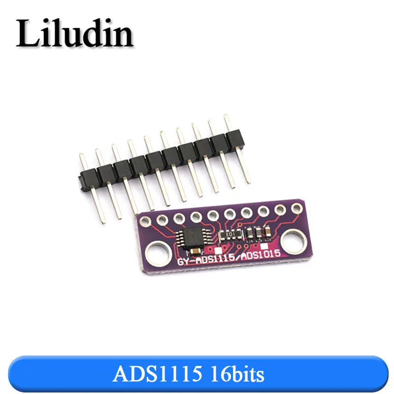 16-битный I2C ADS1115 ADS1015 модуль ADC 4 канала с усилителем Pro Gain от 2 0 в до 5 В для Arduino RPi |