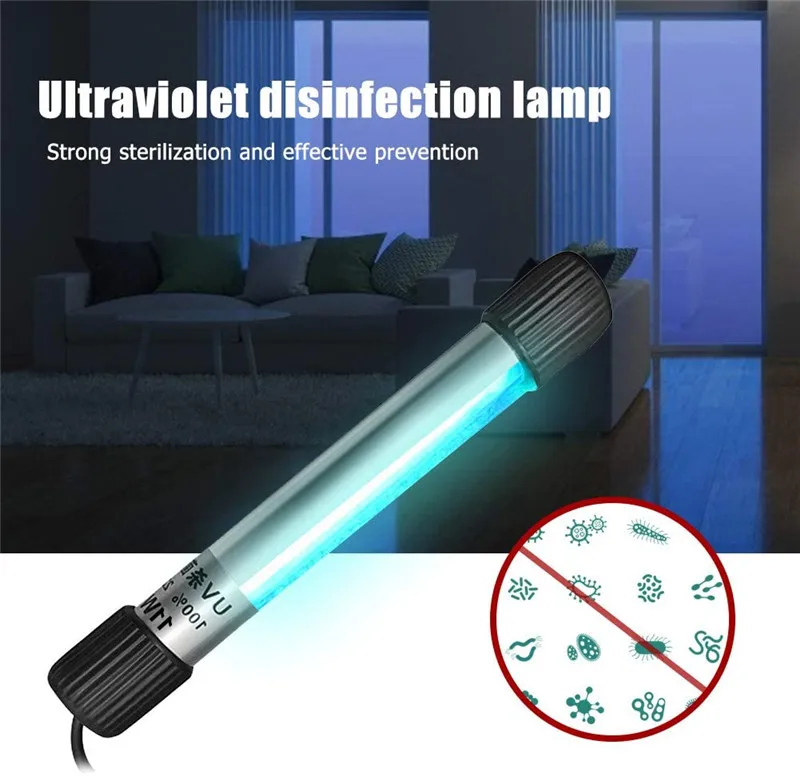Портативный ультрафиолетовый стерилизатор светильник трубка водонепроницаемая