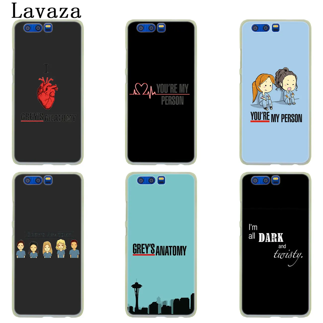 Чехол для телефона Lavaza серого цвета с анатомией huawei P30 P20 Pro P10 P9 Plus P8 Lite Mini 2016 2017 P smart