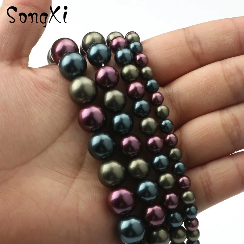 Круглые бусины-разделители для изготовления ювелирных изделий 4 8 10 12 мм |