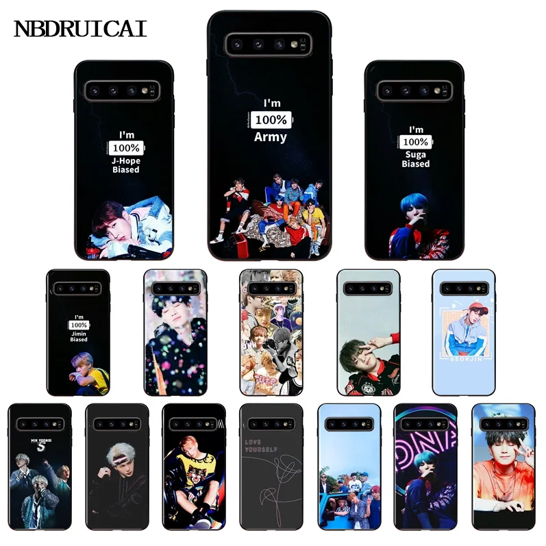 NBDRUICAI Rap RM JIMIN JIN SUGA J HOPE V JUNG KOOK чехол для телефона Samsung S9 plus S5 S6 edge S7 S8 S10 E plus|Бамперы| |