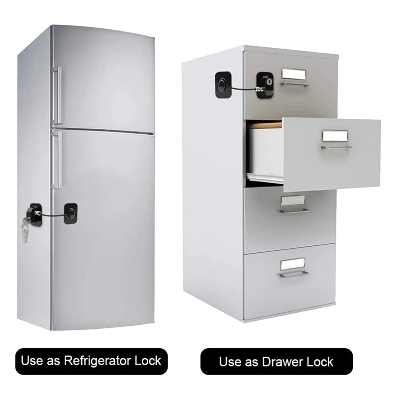 Замок холодильника замок для с ключами шкафа безопасности ребенка клеями 4
