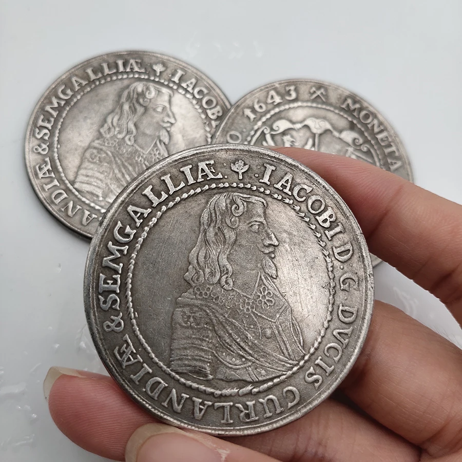 1643 Lithuanian Commemorative Coin Moneta Nova Argentea Anno Coin Collection Souvenirs Home Decoration Crafts Ornaments Gifts images - 6