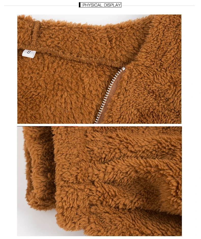 

Brown Faux Fur Coat Women Autumn Winter Warm Loose Teddy Coat Female Oversize Party Outwear brown Elegant Shaggy WHOLESALE