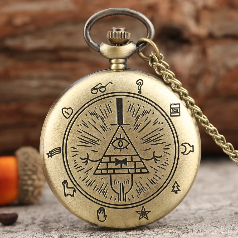 Fashion Retro Quartz Pocket Watch Necklace Gift Sets Fob Watch Chain Pendant Gift Box for Men Women