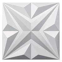 50x50cm plastic 3d wall panels star textured white for living room bedroom tv background ceiling pack of 12 tiles