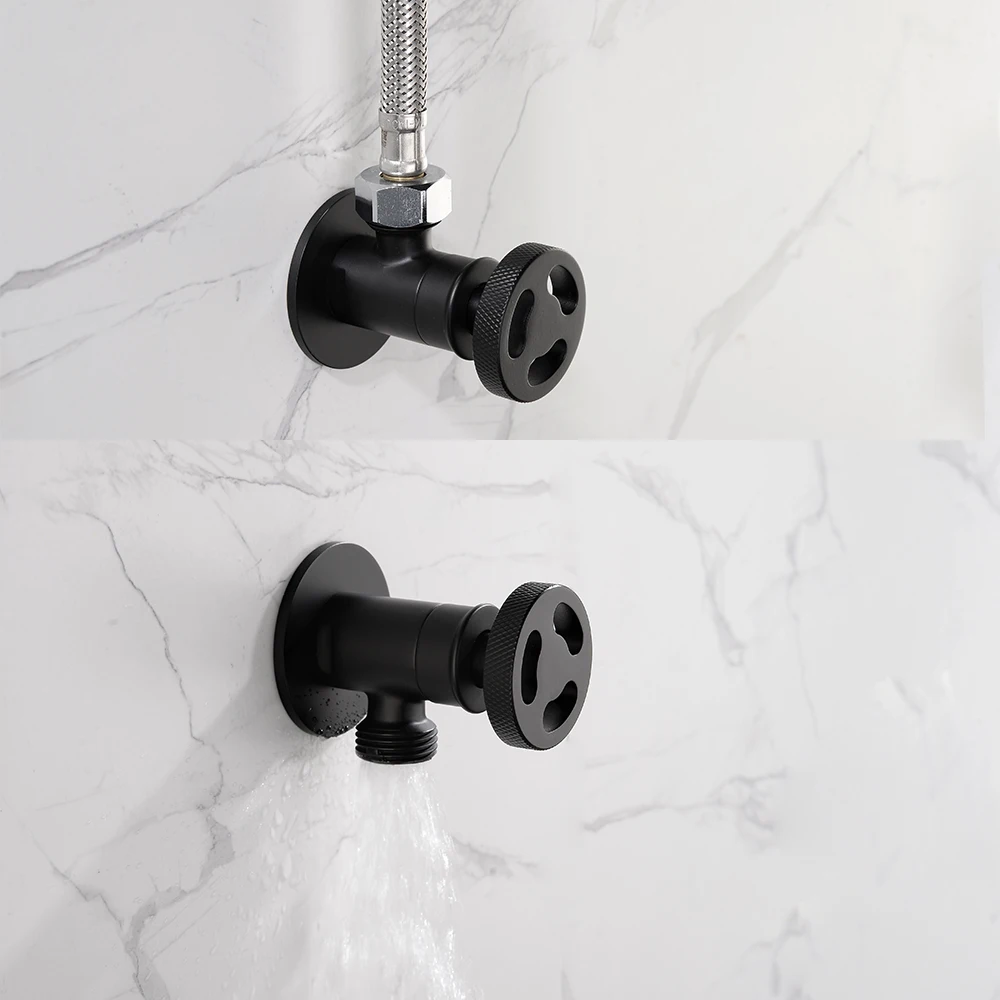 g12 angle valve water stop function brass kitchen tap bathroom faucets accessory hot cold water diverter 3 nozzles dispenser free global shipping