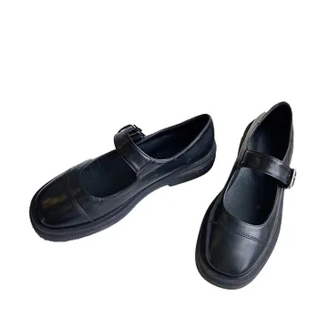 

Womens Derby Shoes Casual Female Sneakers Round Toe British Style Low Heels Autumn Modis Flats Leather Winter Preppy On Heels Ne