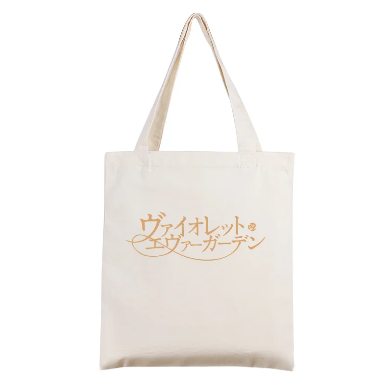 

Anime Violet Evergarden Japanese simple canvas bag cos anime secondary canvas bag Simple art Horizontal vertical