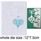 Пресс-форма для высечки металла, Рождественский орнамент в виде снежинки, штампы для скрапбукинга, нож для крафта, форма, штамп, трафареты