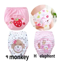 4pclot pink series waterproof baby girls potty training pant infant underwear panties newborn underclothing suit 6 to 10kg